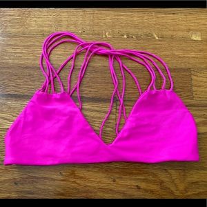 Hot pink Mikoh bikini top